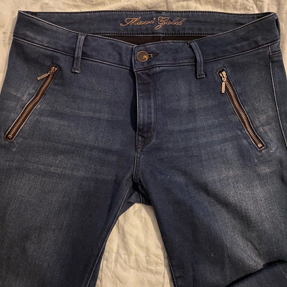 Mavi Gold skinny jeans with zipper detail